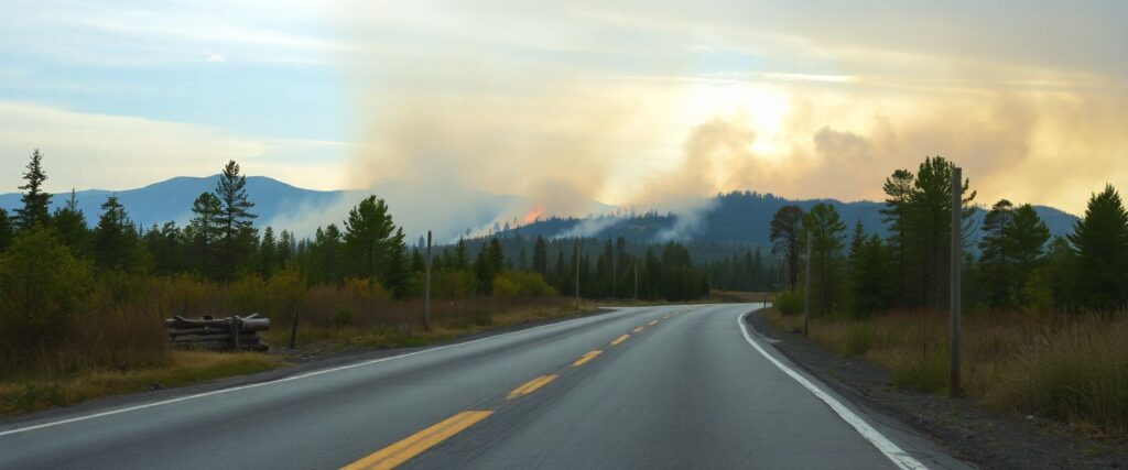 wildfire outbreak
